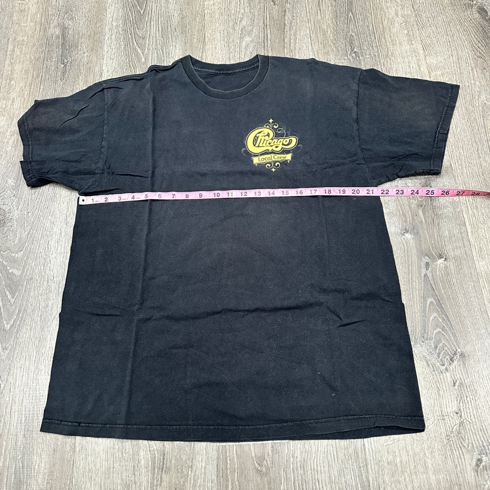 Chicago Local Crew‎ TShirt Men's Large Black Faded Music Crew Graphic TShirt - Picture 4 of 7